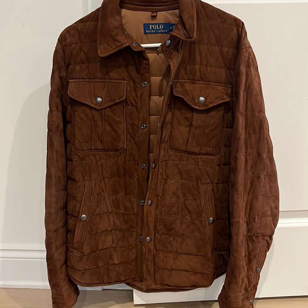 Authentic Polo Ralph Lauren Suede Quilted Jacket